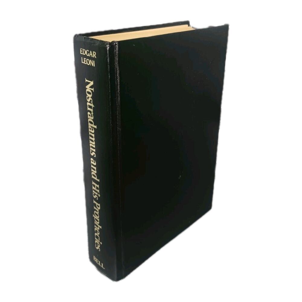 Nostradamus and His Prophecies Edgar Leoni 1982 Hardcover Vintage Edition